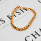 Pre-Owned 9ct Gold Curb Rollerball Bracelet 7.5 Inch