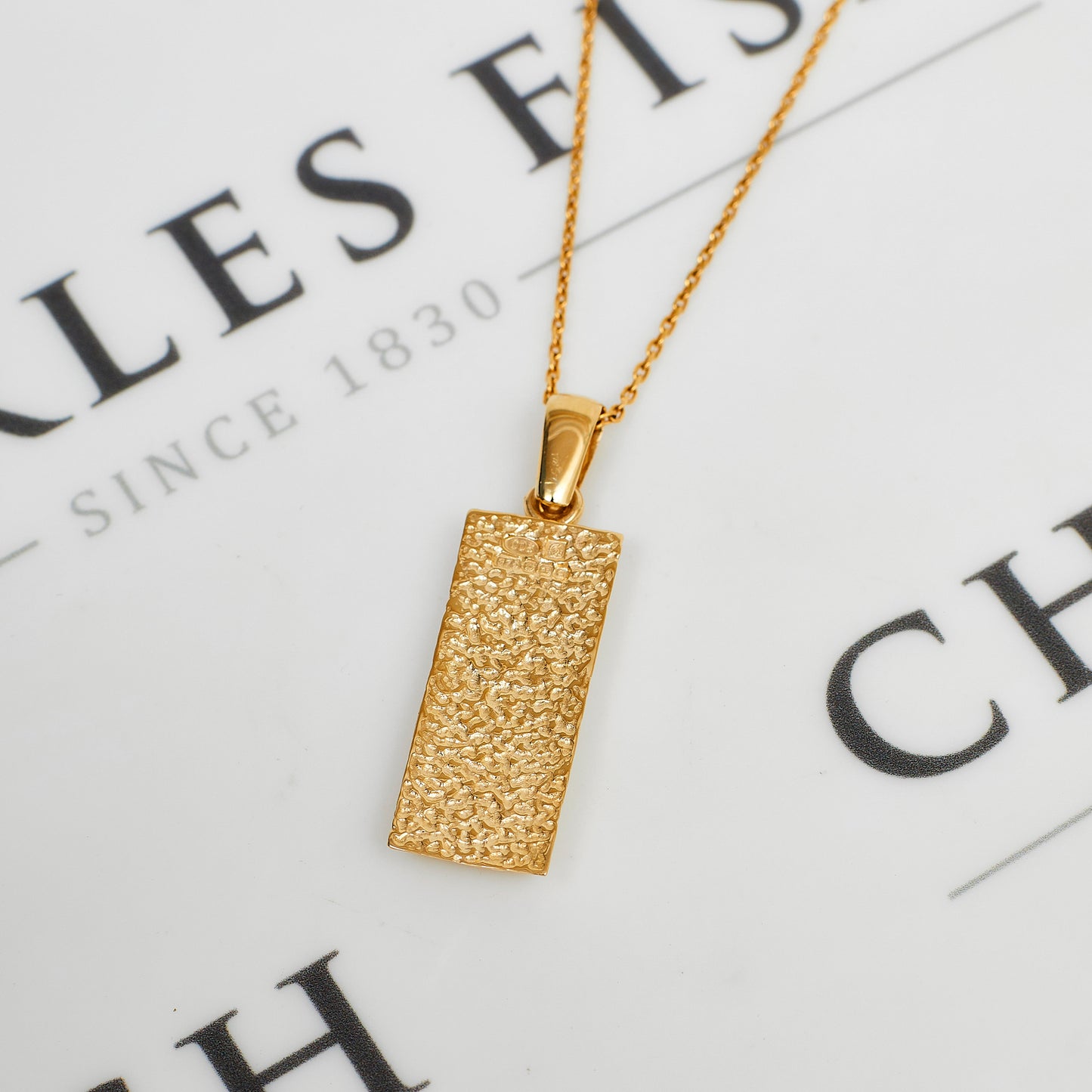 Pre-Owned 9ct Gold Ingot Bar GOLD Pendant
