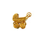 Pre-Owned 9ct Gold Vintage Pram & Baby Charm