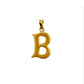 Pre-Owned 14ct Gold Letter B Initial Pendant