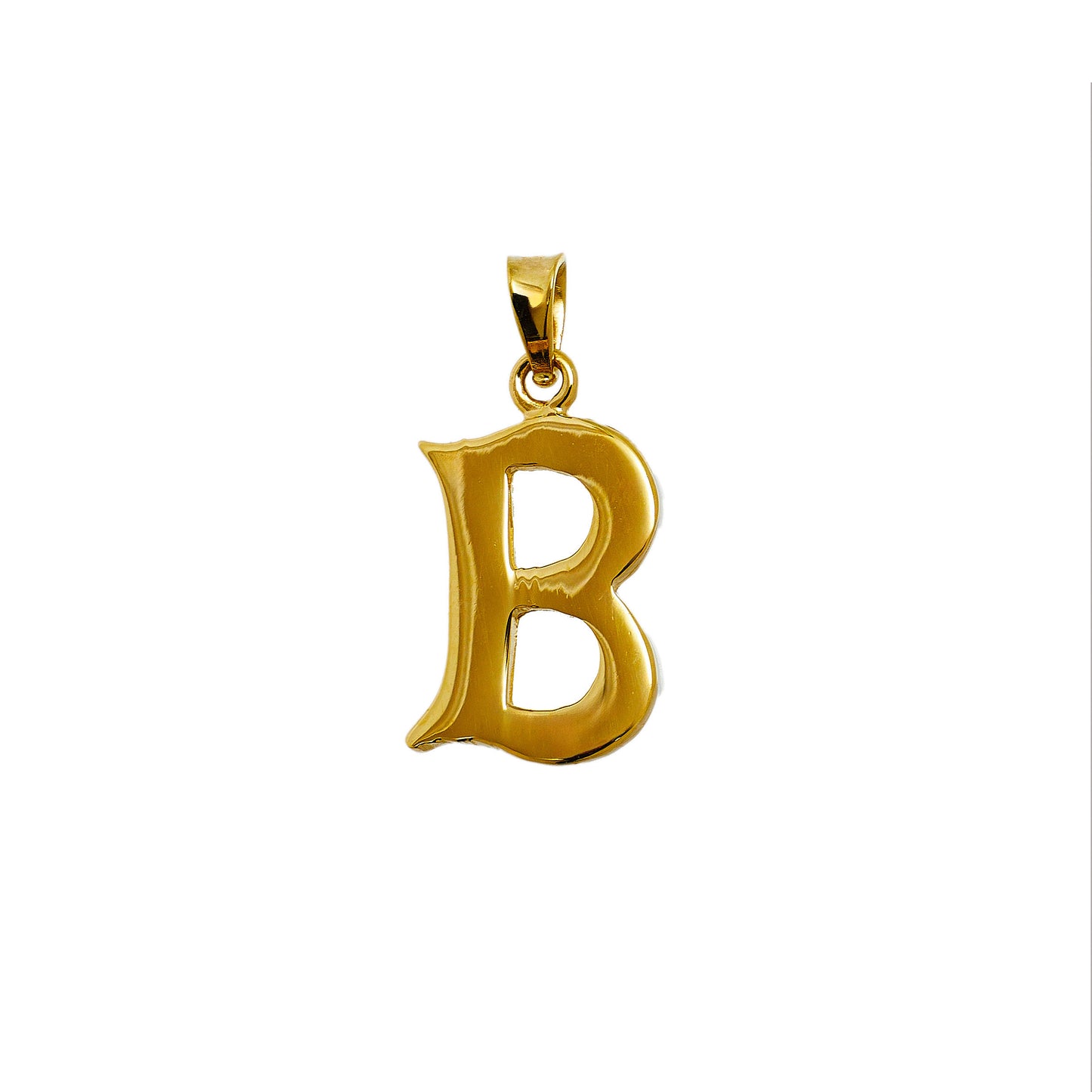 Pre-Owned 14ct Gold Letter B Initial Pendant