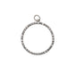 Pre-Owned 14ct White Gold CZ Openwork Circle Pendant