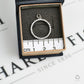 Pre-Owned 14ct White Gold CZ Openwork Circle Pendant
