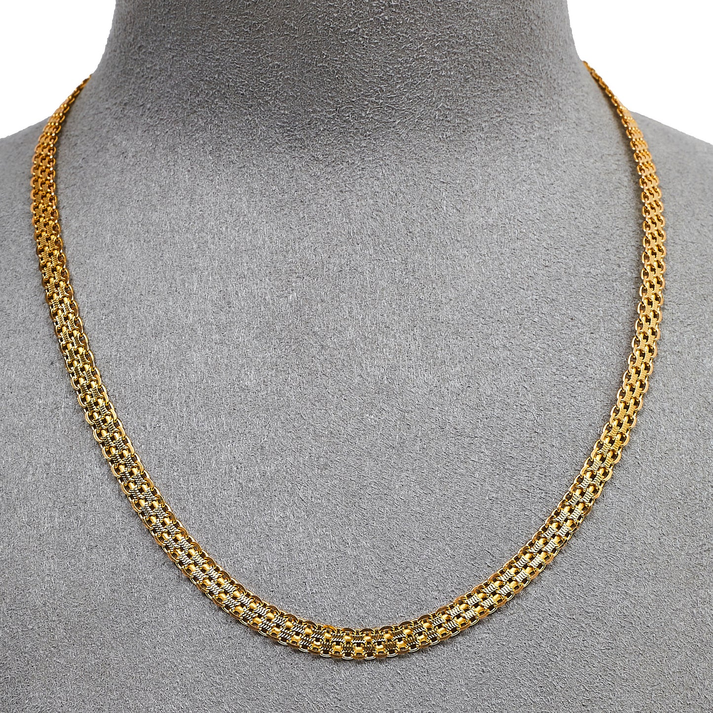 Pre-Owned 14ct Gold Interlinked Figure Of 8 Necklace 16 Inch