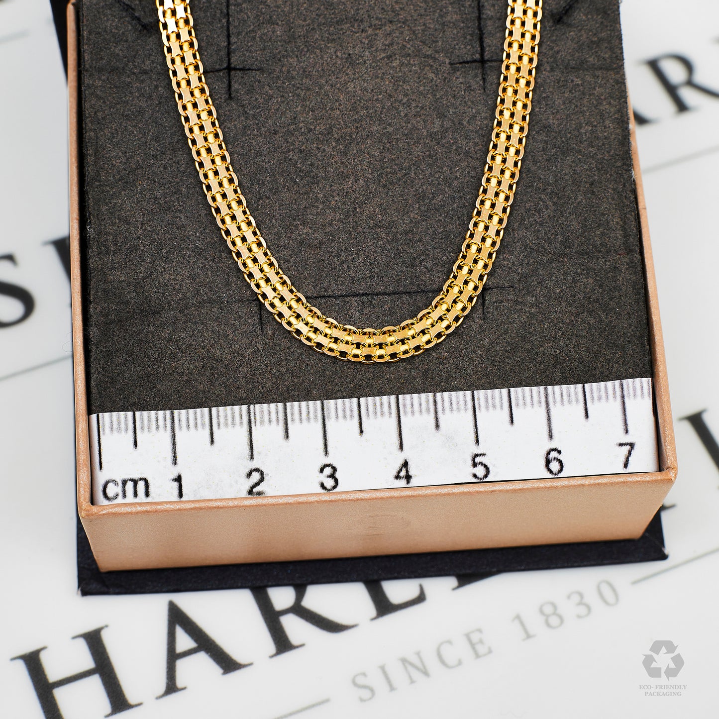 Pre-Owned 14ct Gold Interlinked Figure Of 8 Necklace 16 Inch