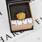 Pre-Owned 9ct Gold Mens Rhombus Design Signet Ring Size W