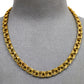 Pre-Owned 18ct Gold Triple Round Link Necklace 16 Inch