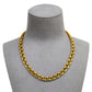 Pre-Owned 18ct Gold Triple Round Link Necklace 16 Inch