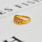 Pre-Owned 18ct Gold 2 Row Shot Ring Size L