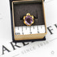 Pre-Owned 9ct Gold Oval Amethyst Dress Ring Size M