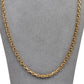 Pre-Owned 9ct Gold Oval Link Necklace 24 Inch