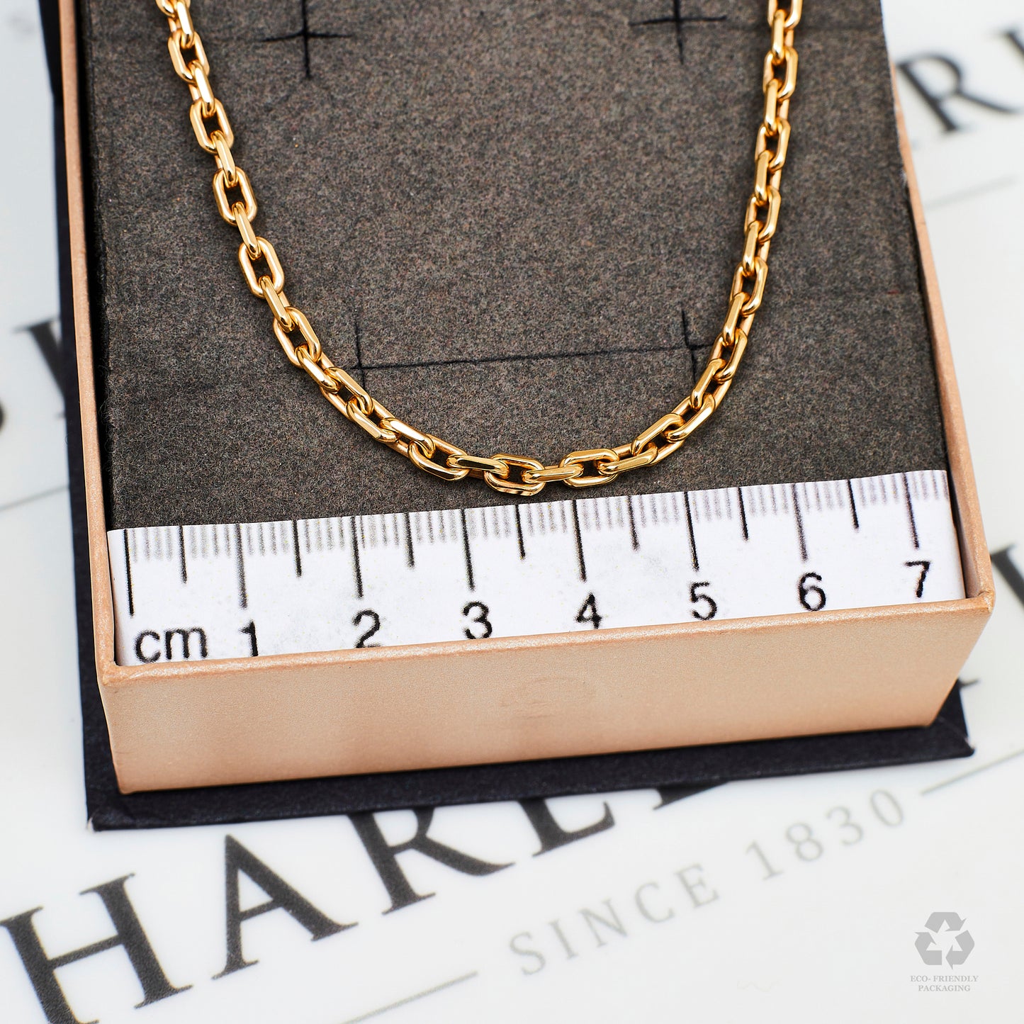 Pre-Owned 9ct Gold Oval Link Necklace 24 Inch