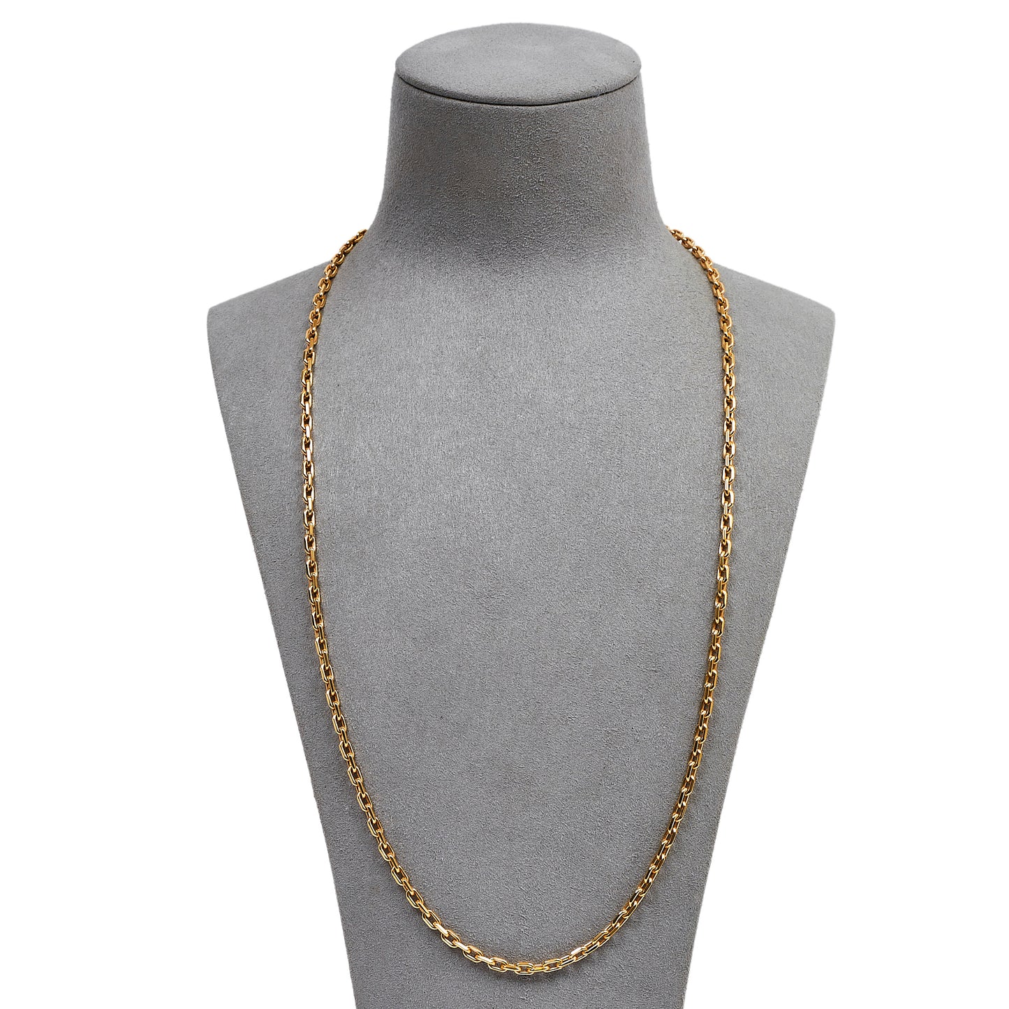 Pre-Owned 9ct Gold Oval Link Necklace 24 Inch