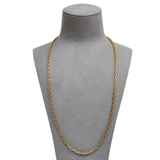 Pre-Owned 9ct Gold Oval Link Necklace 24 Inch