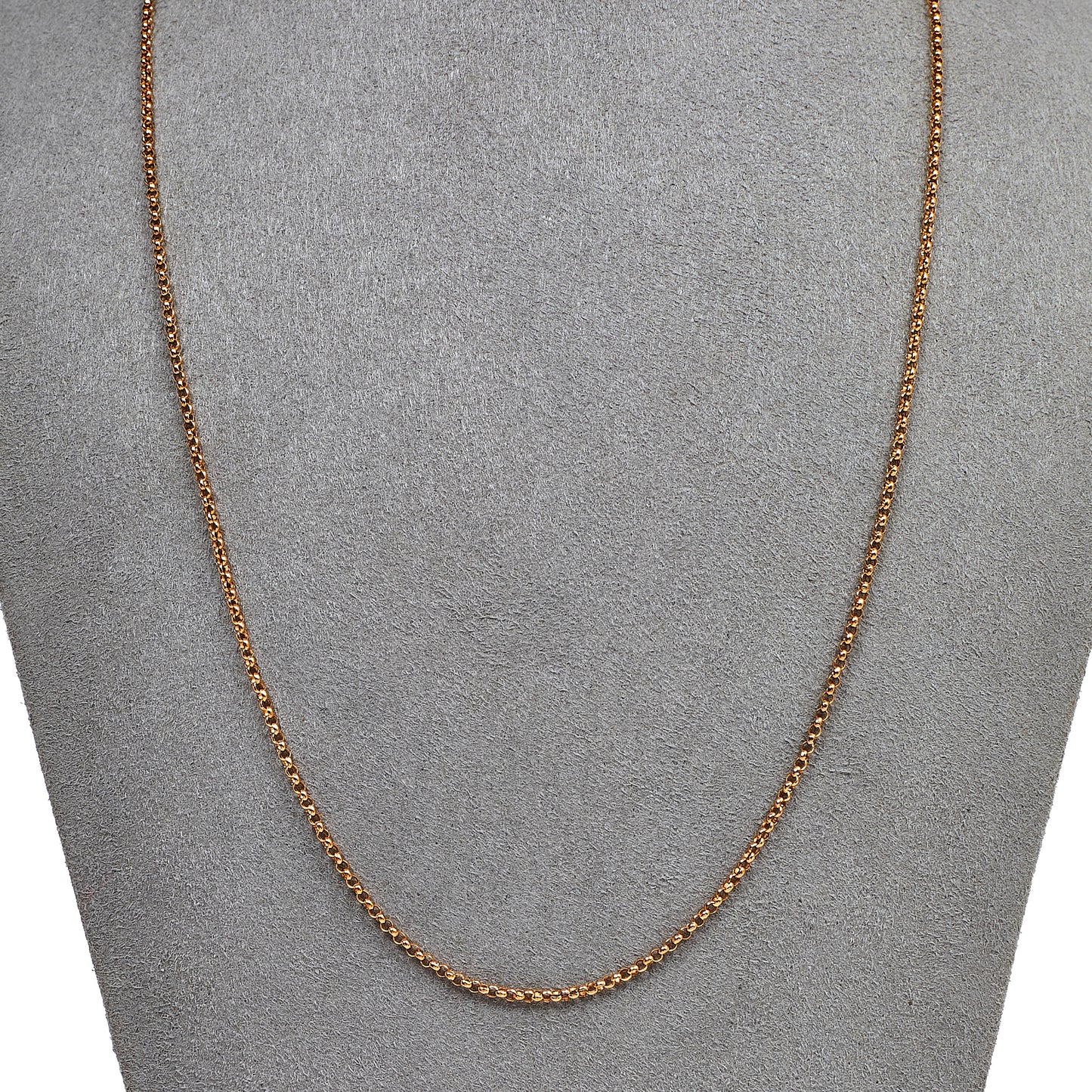 Pre-Owned 9ct Gold Belcher Chain Necklace 20 Inch
