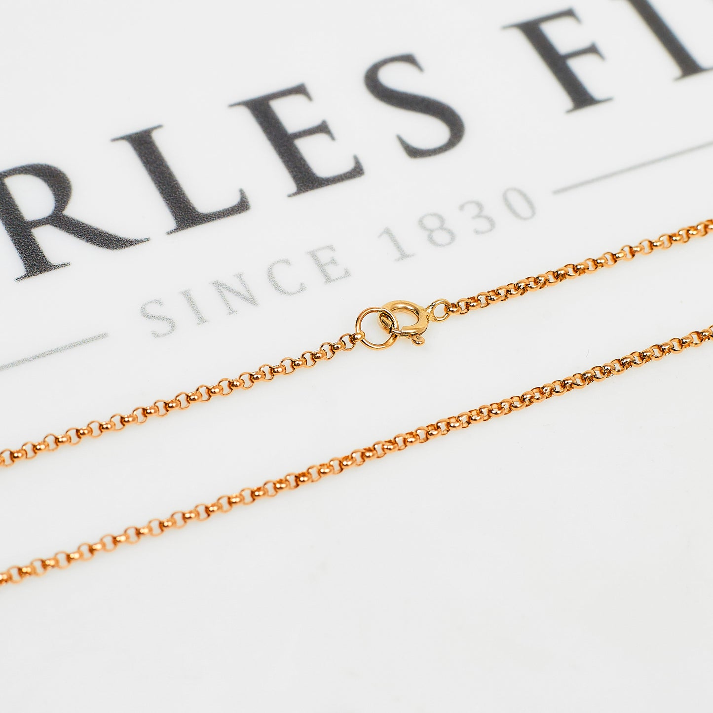 Pre-Owned 9ct Gold Belcher Chain Necklace 20 Inch