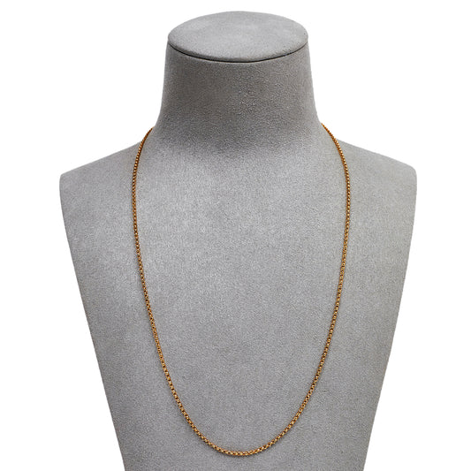Pre-Owned 9ct Gold Belcher Chain Necklace 20 Inch