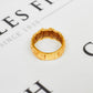Pre-Owned 9ct Mens Gold Double Buckle Ring Size Y.5