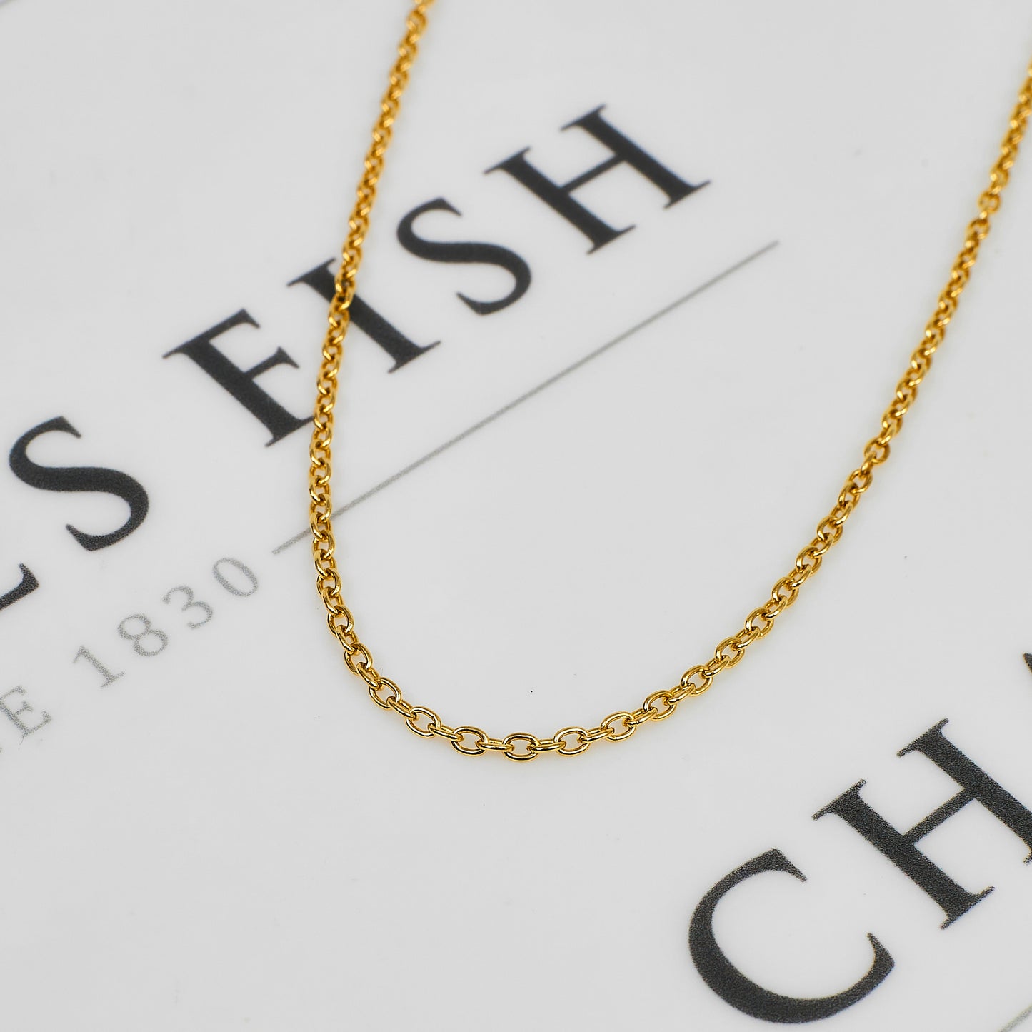 Pre-Owned 9ct Gold Trace Chain Necklace 22 Inch