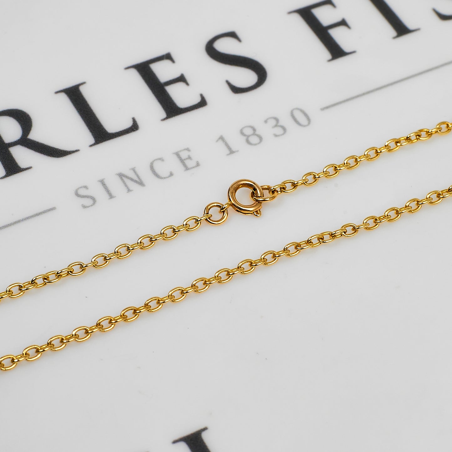 Pre-Owned 9ct Gold Trace Chain Necklace 22 Inch