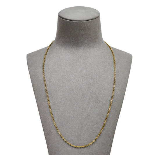 Pre-Owned 9ct Gold Trace Chain Necklace 22 Inch