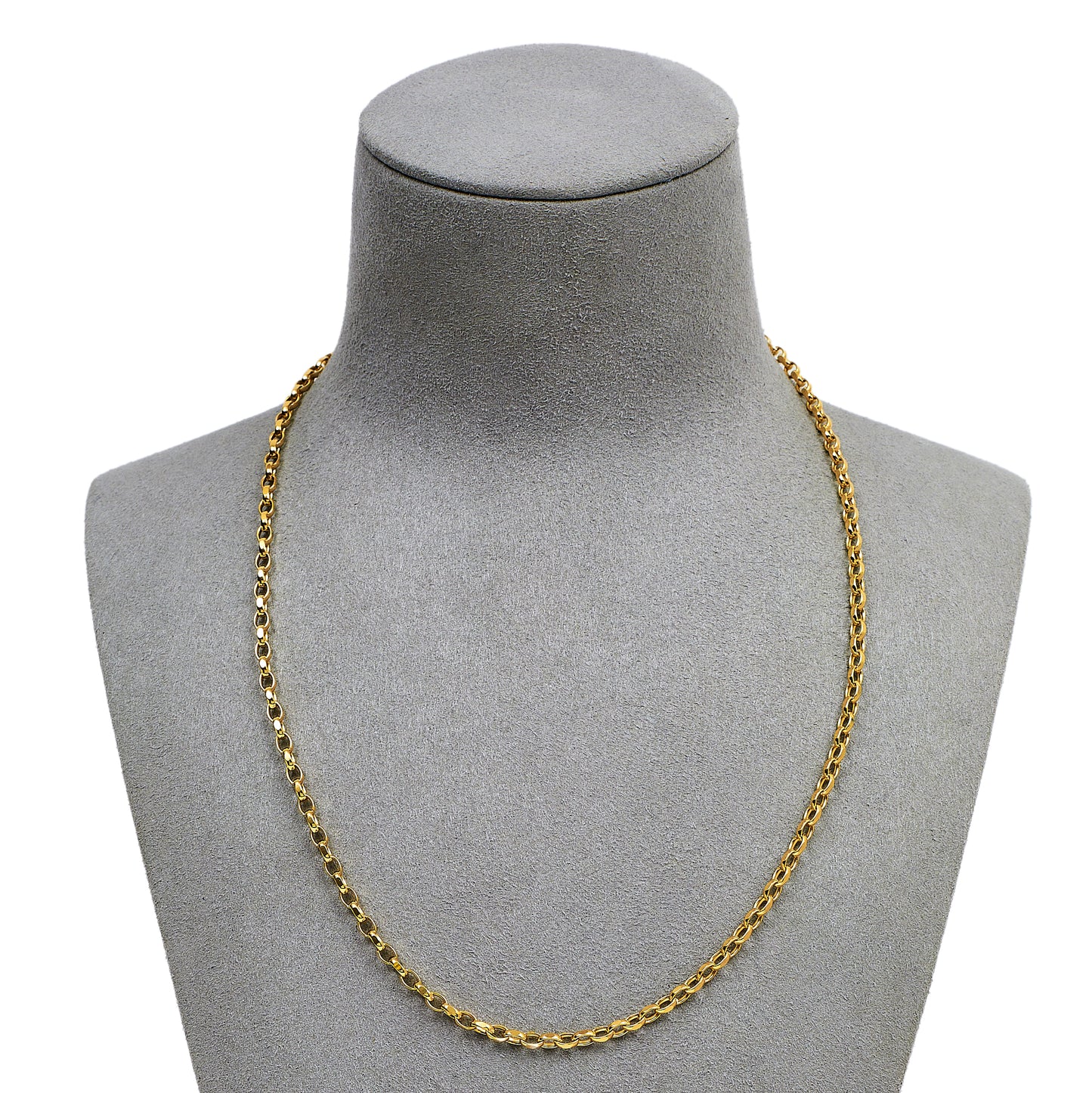Pre-Owned 9ct Gold Belcher Chain Necklace 18 Inch