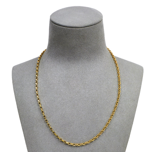 Pre-Owned 9ct Gold Belcher Chain Necklace 18 Inch