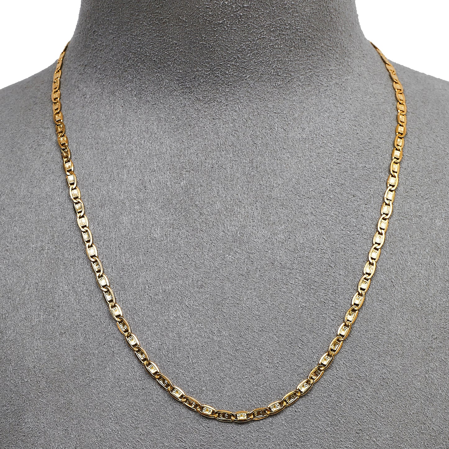 Pre-Owned 14ct Gold Anchor Link Chain Necklace 16 Inch