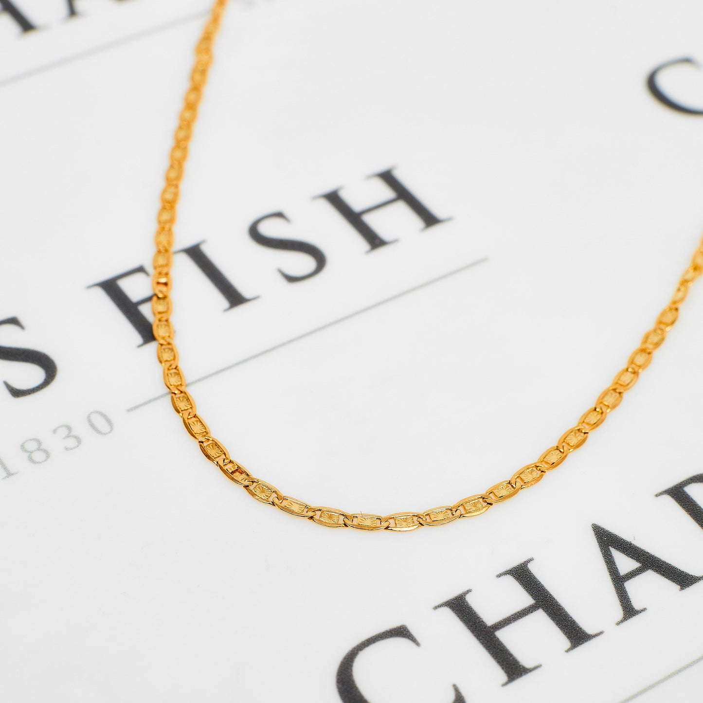 Pre-Owned 14ct Gold Anchor Link Chain Necklace 16 Inch