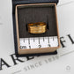Pre-Owned 14ct Gold Patterned Band Ring Size P.5