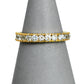Pre-Owned 14ct Gold CZ Band Ring Size O