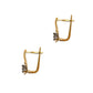 Pre-Owned 14ct Gold CZ Drop Earrings