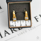 Pre-Owned 14ct Gold CZ Drop Earrings
