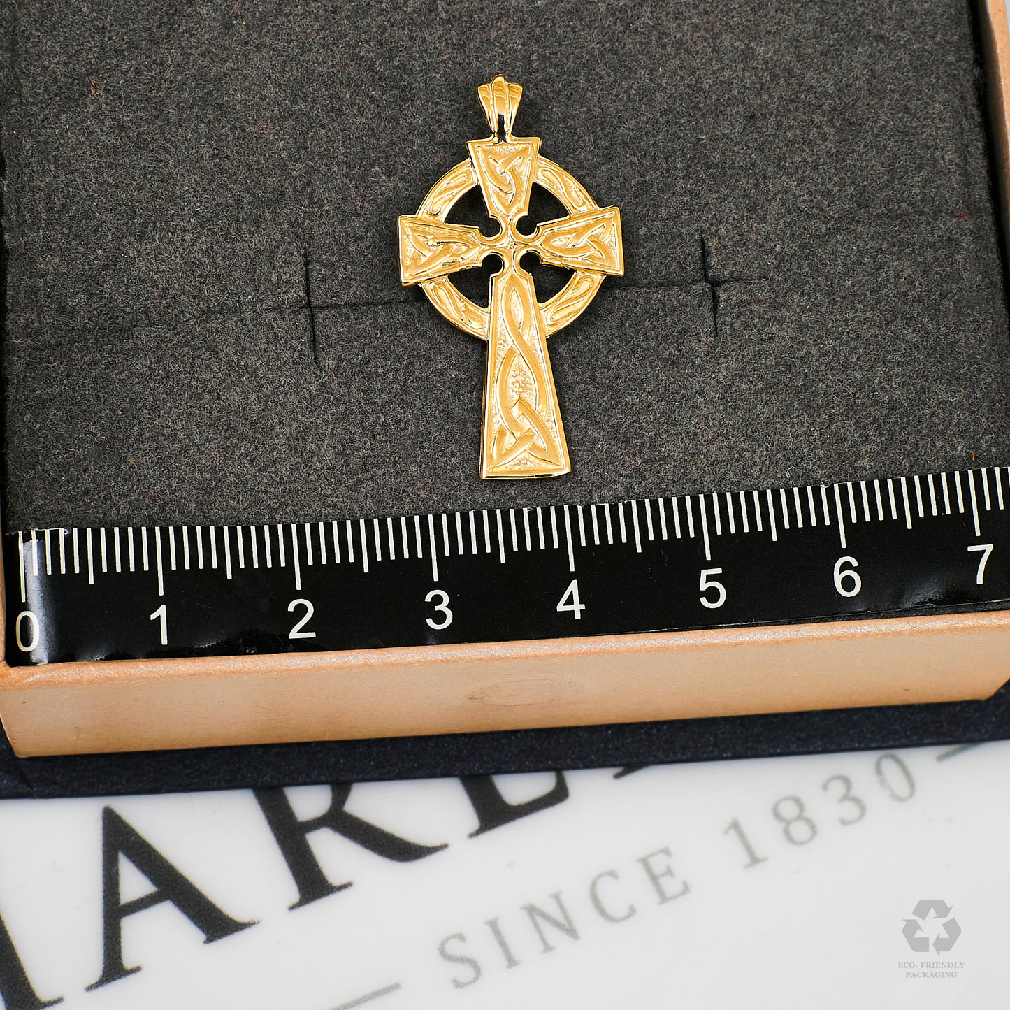 Pre-Owned 9ct Gold Celtic Cross Pendant
