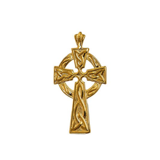 Pre-Owned 9ct Gold Celtic Cross Pendant