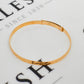 Pre-Owned 9ct Gold Patterned Baby Bangle Expandable