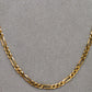 Pre-Owned 9ct Gold Figaro Chain Necklace 20 Inch