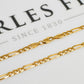 Pre-Owned 9ct Gold Figaro Chain Necklace 20 Inch