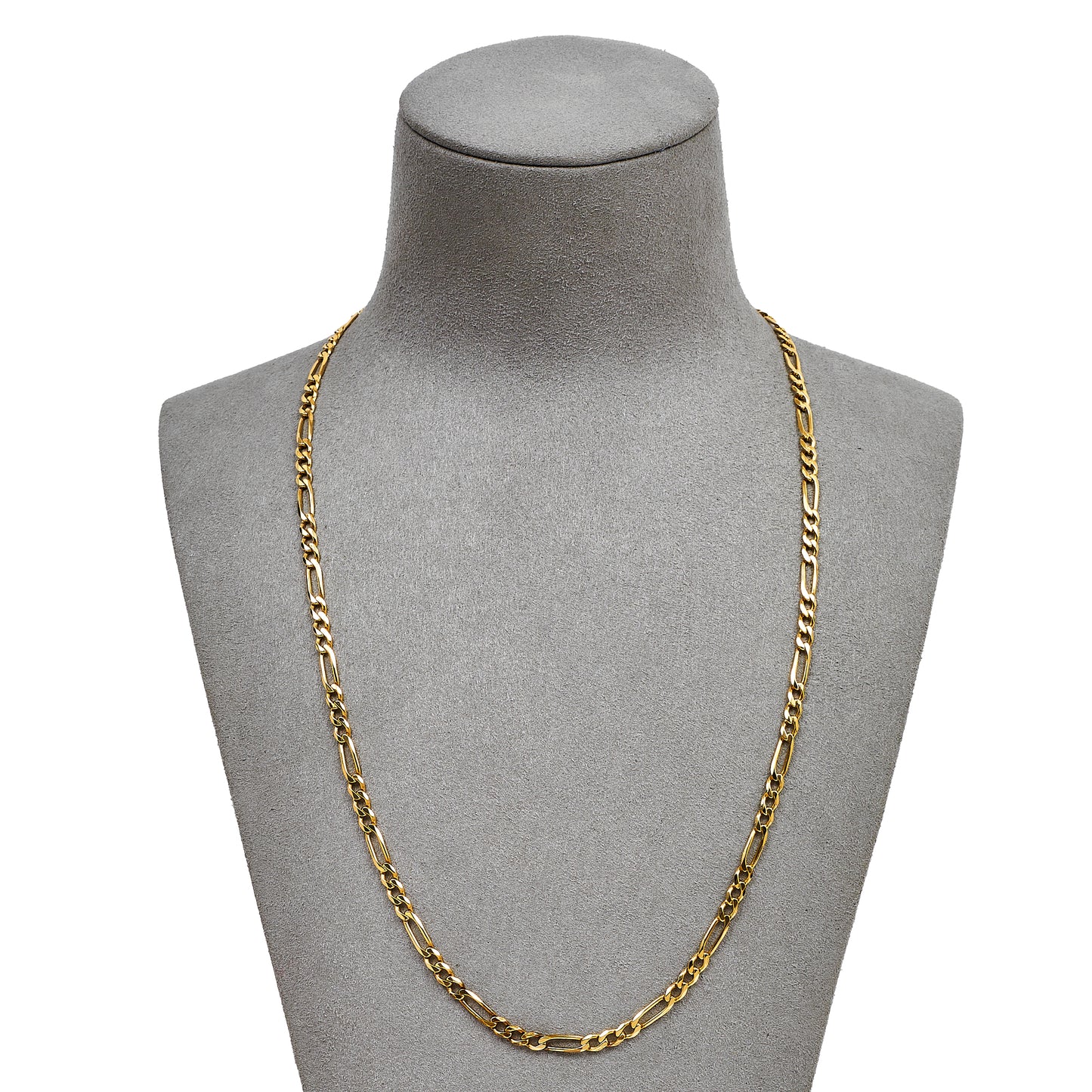 Pre-Owned 9ct Gold Figaro Chain Necklace 20 Inch