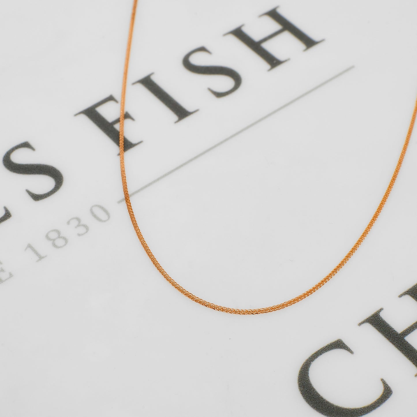 Pre-Owned 18ct Rose Gold Curb Chain Necklace 18 Inch