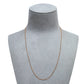 Pre-Owned 18ct Rose Gold Curb Chain Necklace 18 Inch