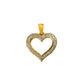 Pre-Owned 9ct Gold Diamond Heart Pendant