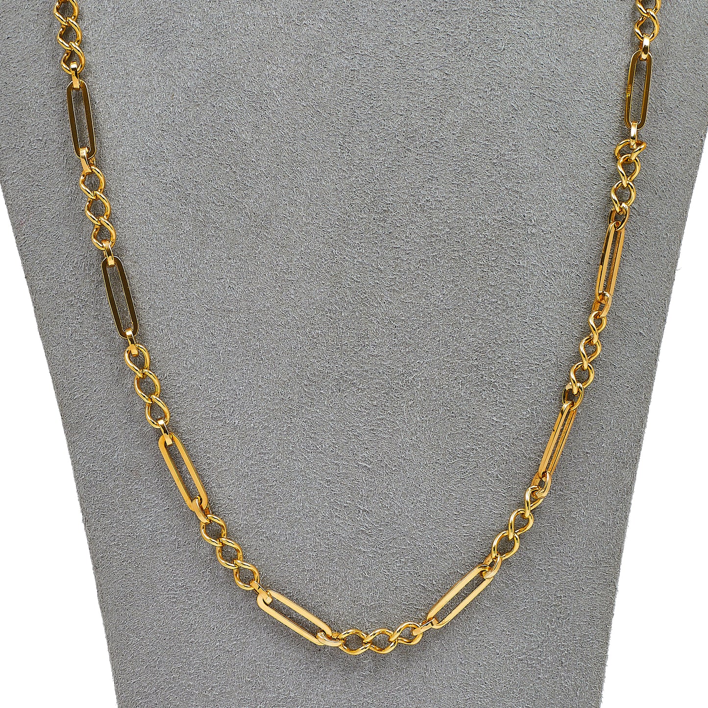 Pre-Owned 9ct Gold Figaro Chain Necklace 24 Inch