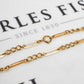 Pre-Owned 9ct Gold Figaro Chain Necklace 24 Inch