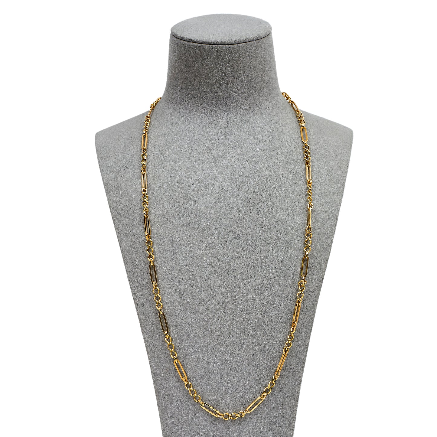 Pre-Owned 9ct Gold Figaro Chain Necklace 24 Inch