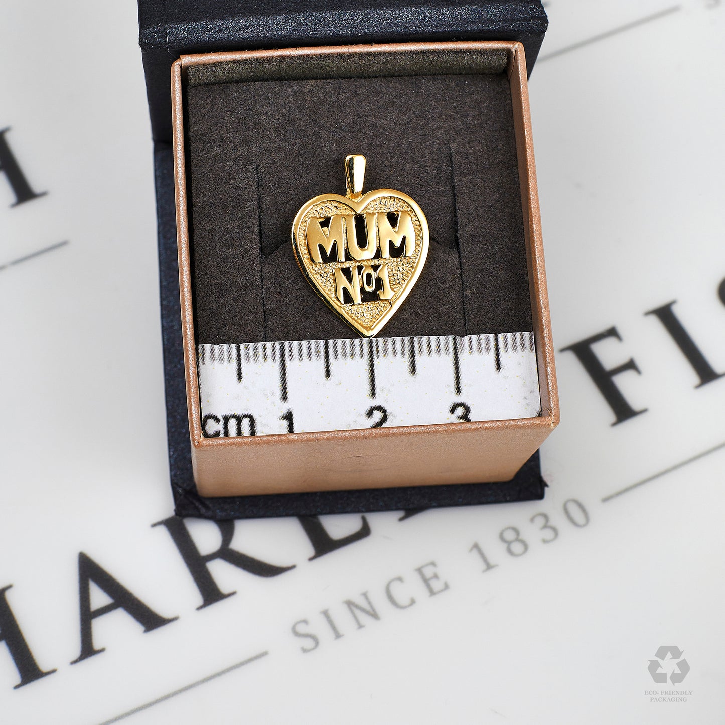 Pre-Owned 9ct Gold No1 MUM Heart Pendant