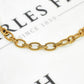 Pre-Owned 9ct Gold Oval Twist Link Bracelet 8 Inch