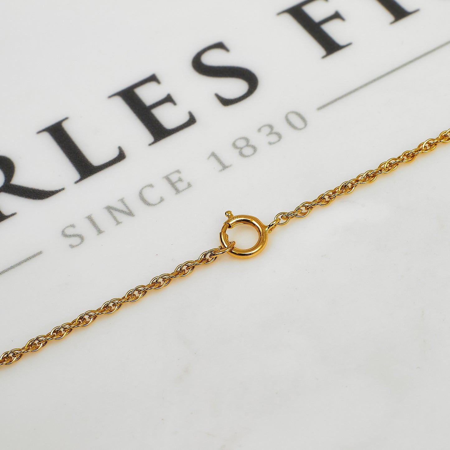 Pre-Owned 9ct Gold Prince Of Wales Chain Necklace 24 Inch