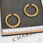 Pre-Owned Oversized 9ct Gold Twist Creole Hoop Earrings