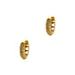 Pre-Owned 9ct Gold CZ Huggie Hoop Earrings